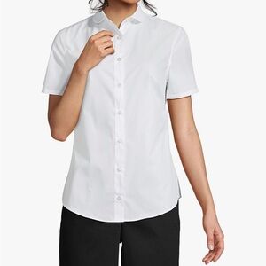 Lands End Short Sleeve Oxford Shirt W16